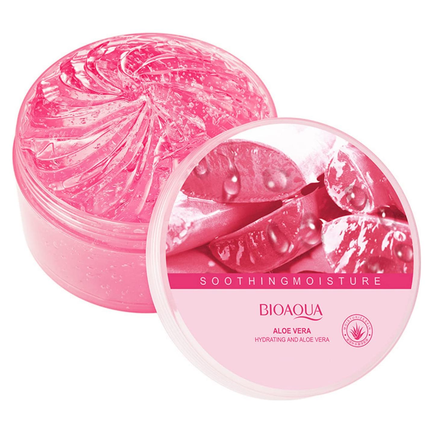 Gel Hidratante BIOAQUA Aloe Vera Rosa 300g - Cuidado de Piel