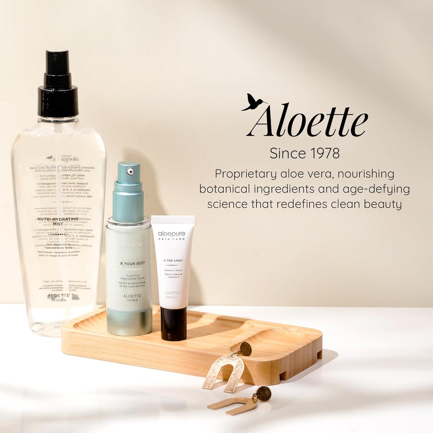 Spray Hidratante Facial y Corporal Aloette 226.8ml Aloe Vera