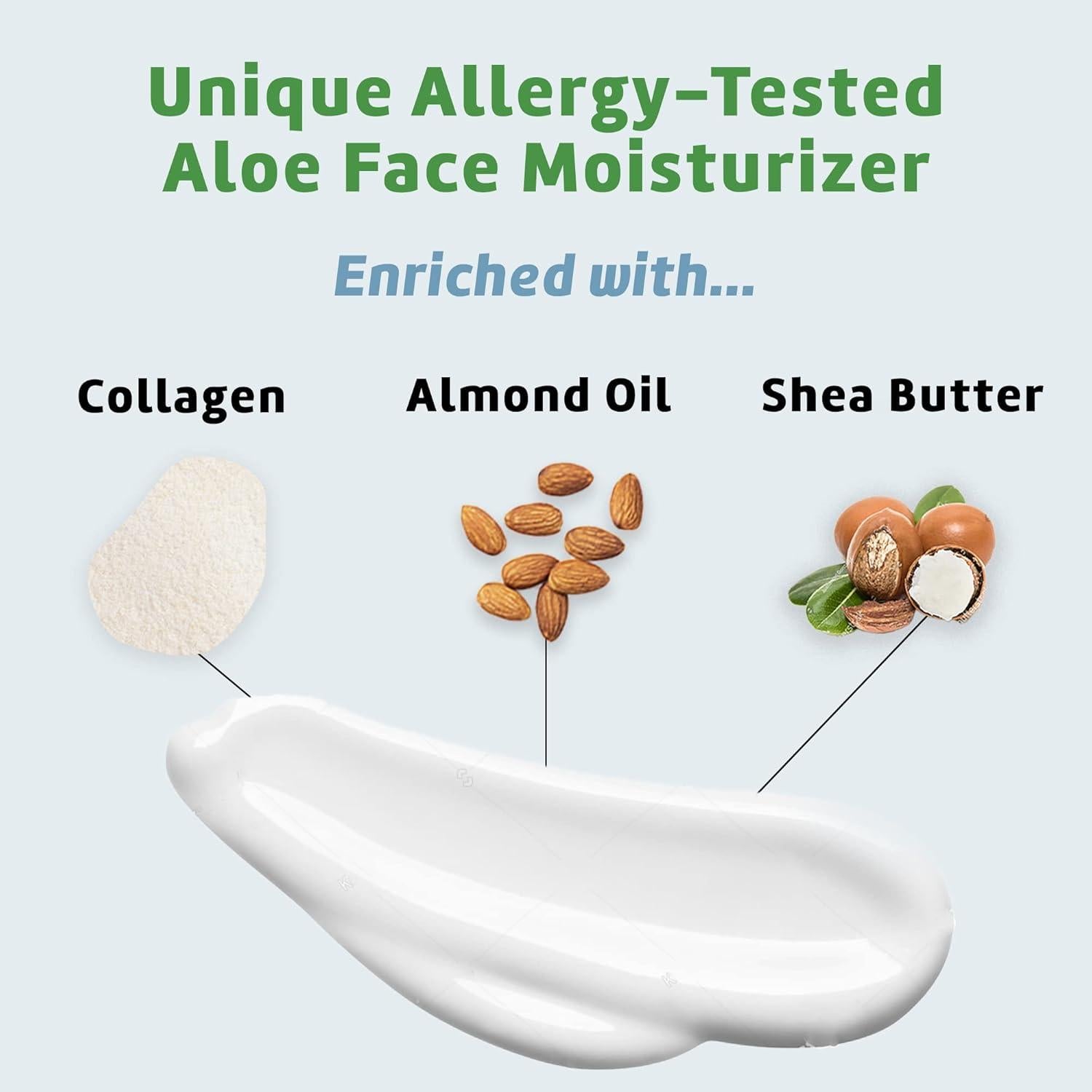 Crema Hidratante Facial Aloe Vera De La Cruz 163g - Colágeno