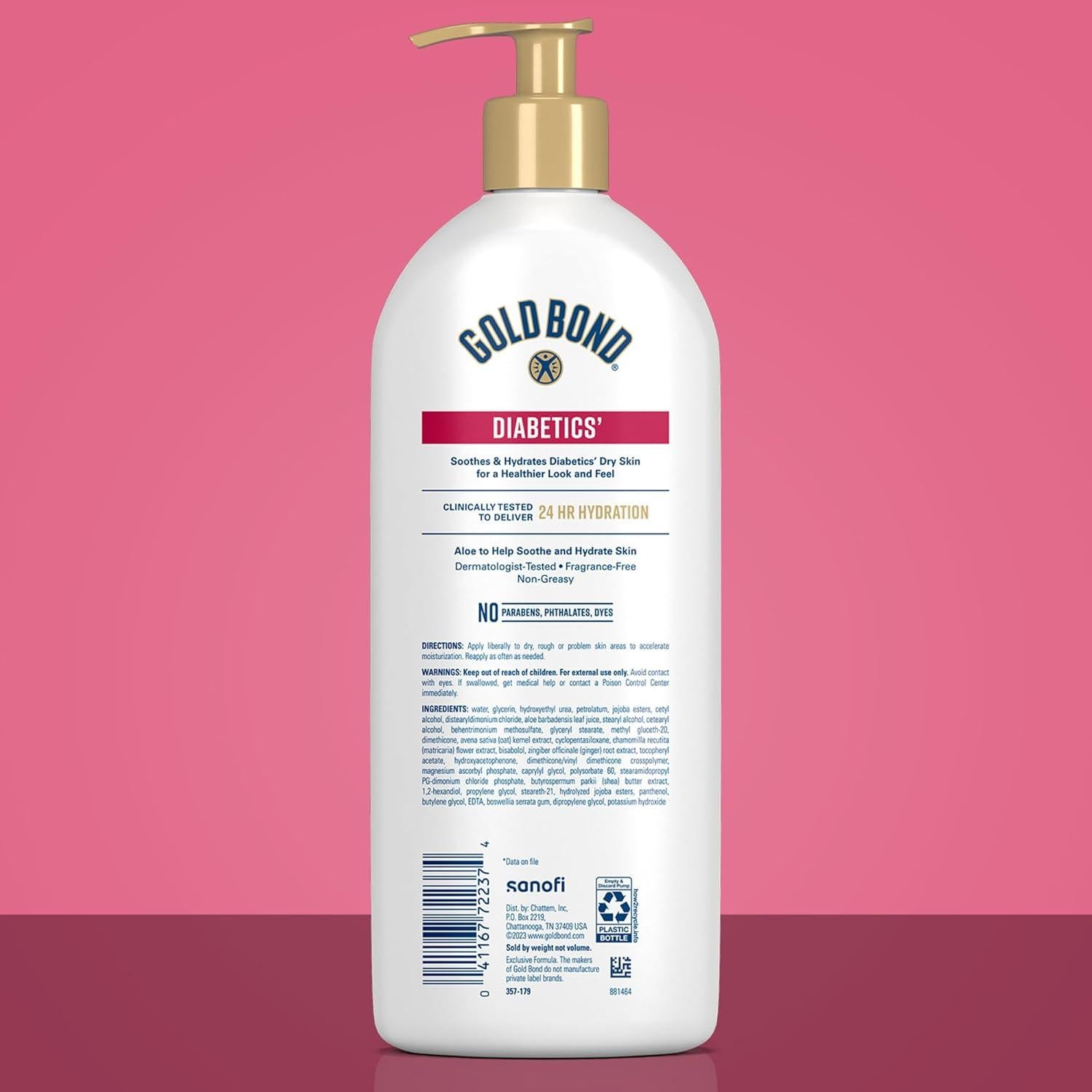 Loción Hidratante Gold Bond 595 g para Piel Seca Diabéticos