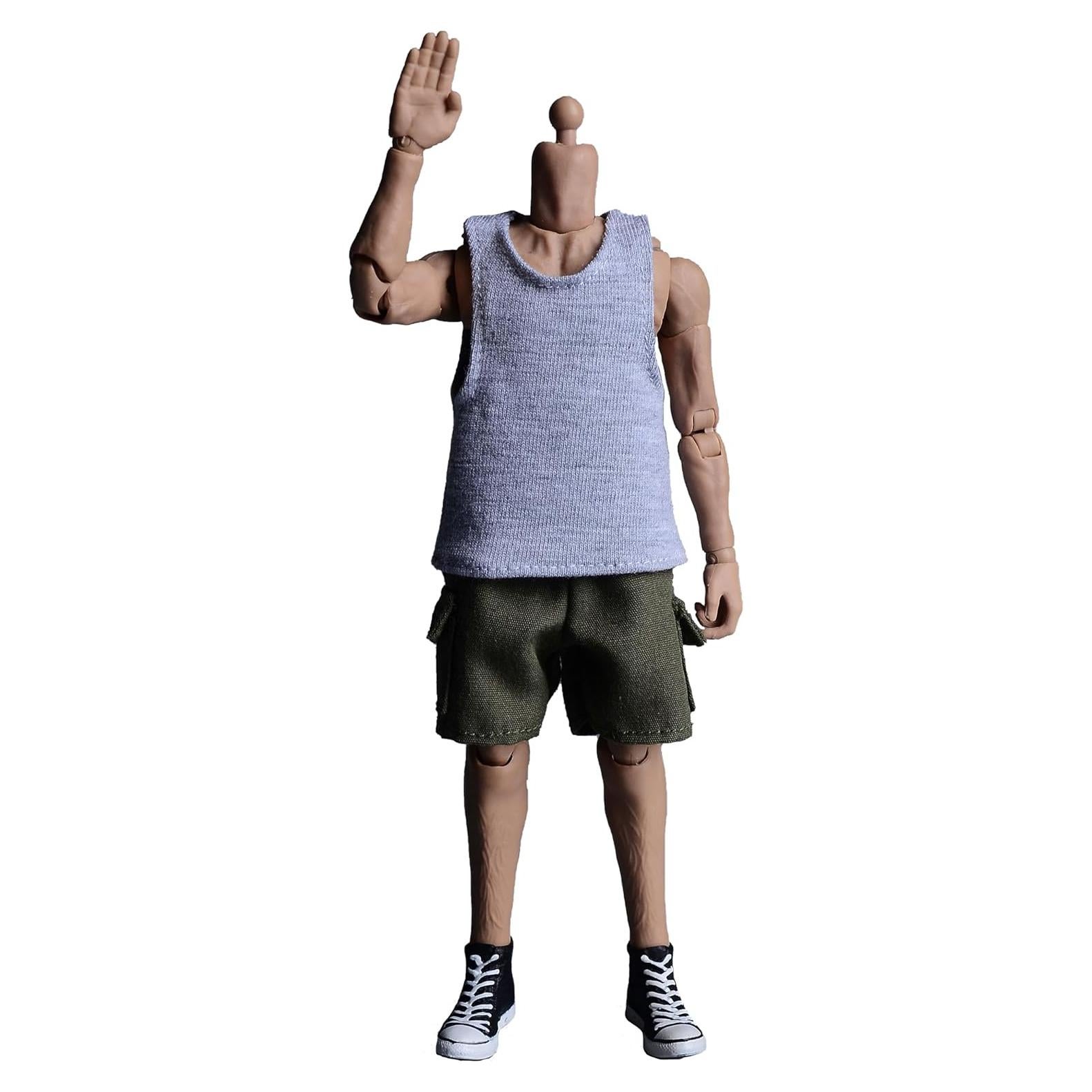 Muñeca 1/12 Meetoget Ropa Deportiva Camiseta Gris