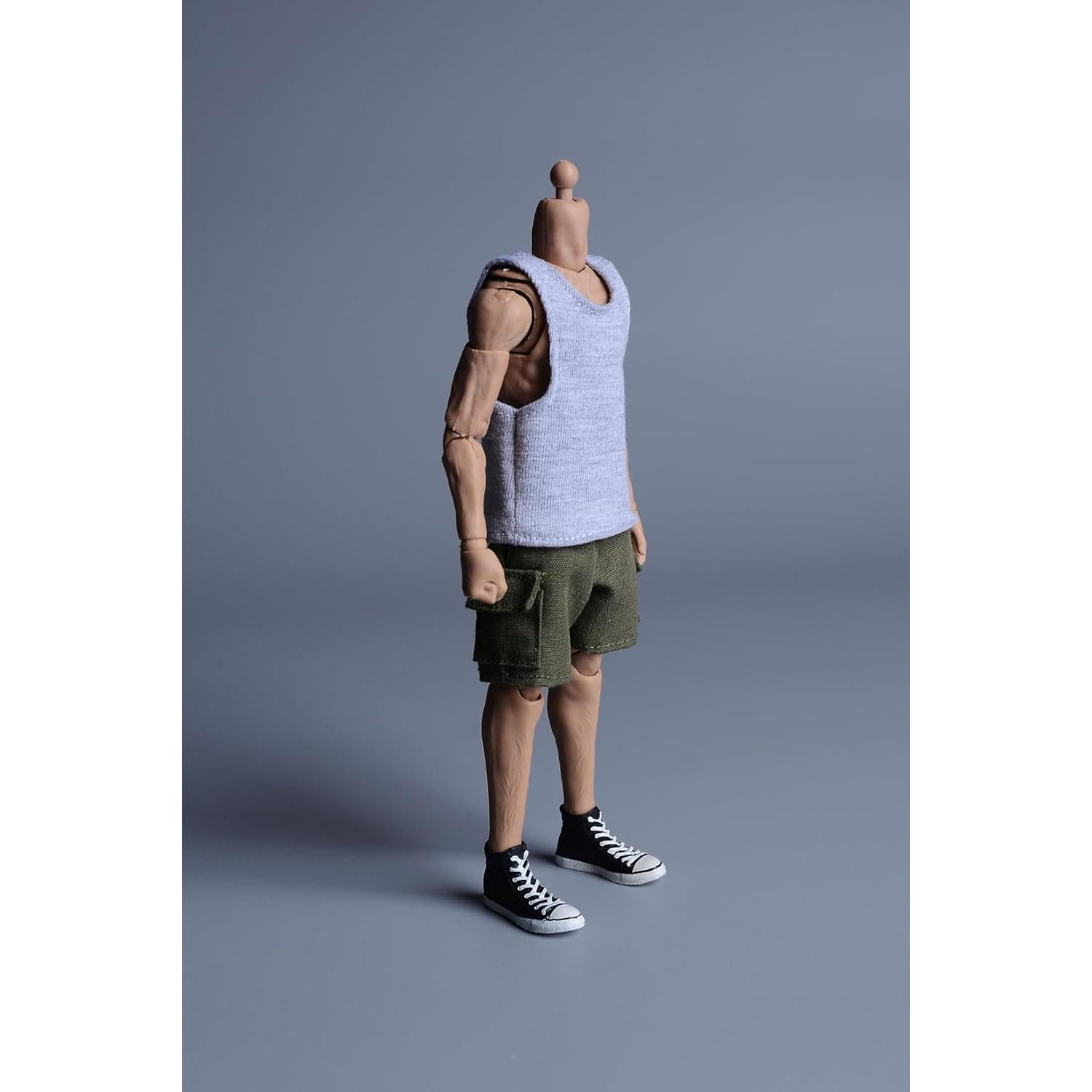 Muñeca 1/12 Meetoget Ropa Deportiva Camiseta Gris