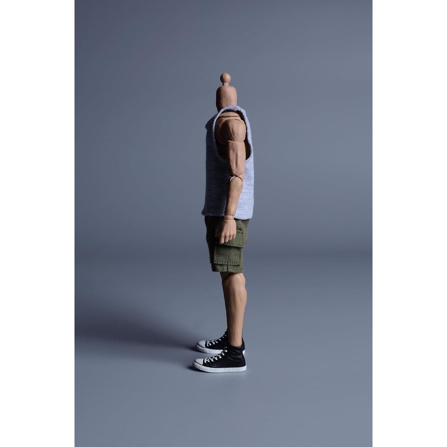 Muñeca 1/12 Meetoget Ropa Deportiva Camiseta Gris