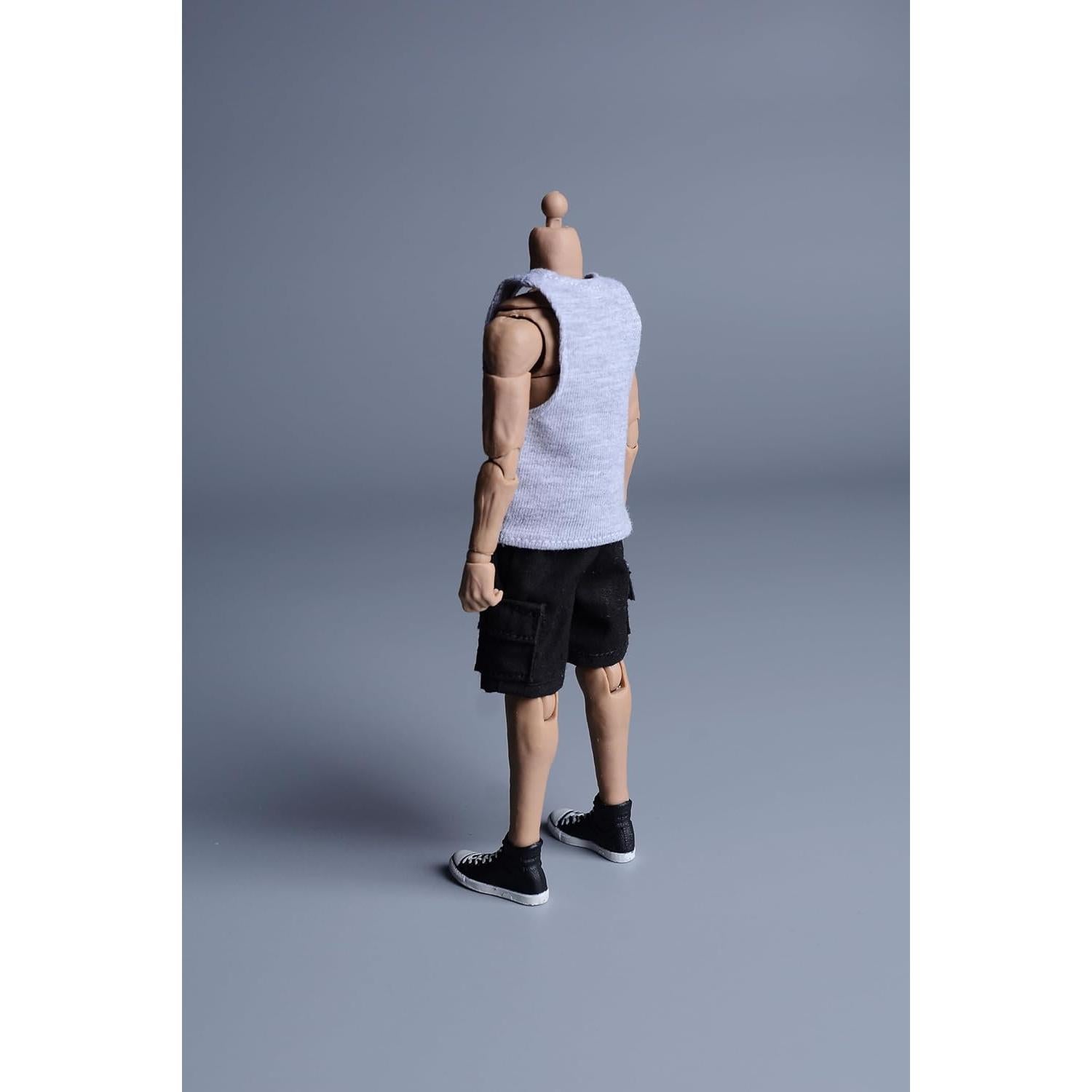 Muñeca 1/12 Meetoget Ropa Deportiva Camiseta Gris