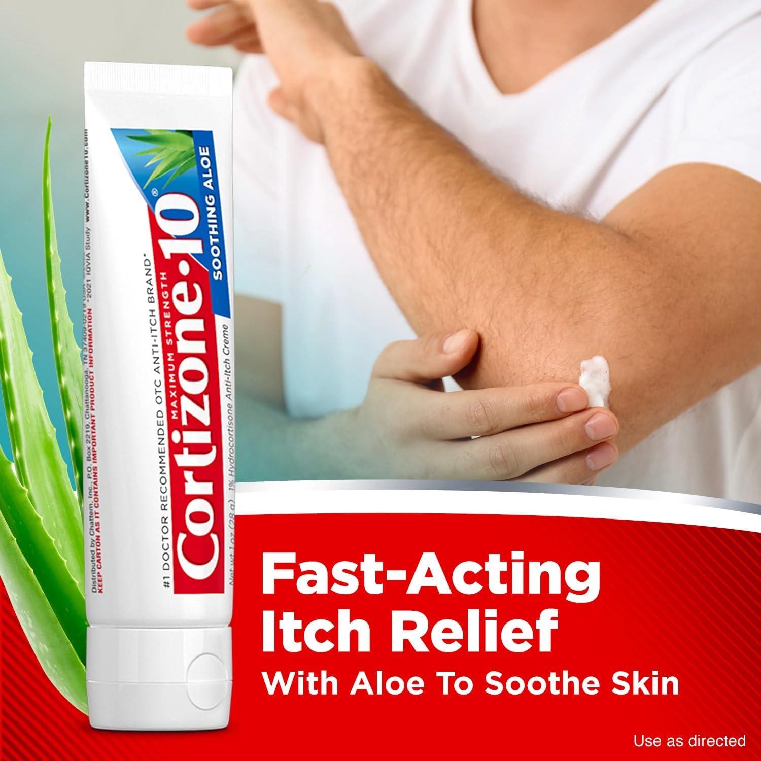 Cortizone-10 Crema Calmante Aloe 56.7 g - Alivio Picazón Rápido