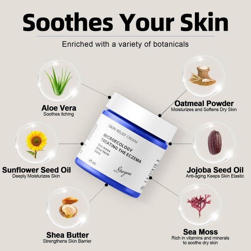 Crema Calmante para Eccema Crogooe 140g - Natural con Aloe Vera