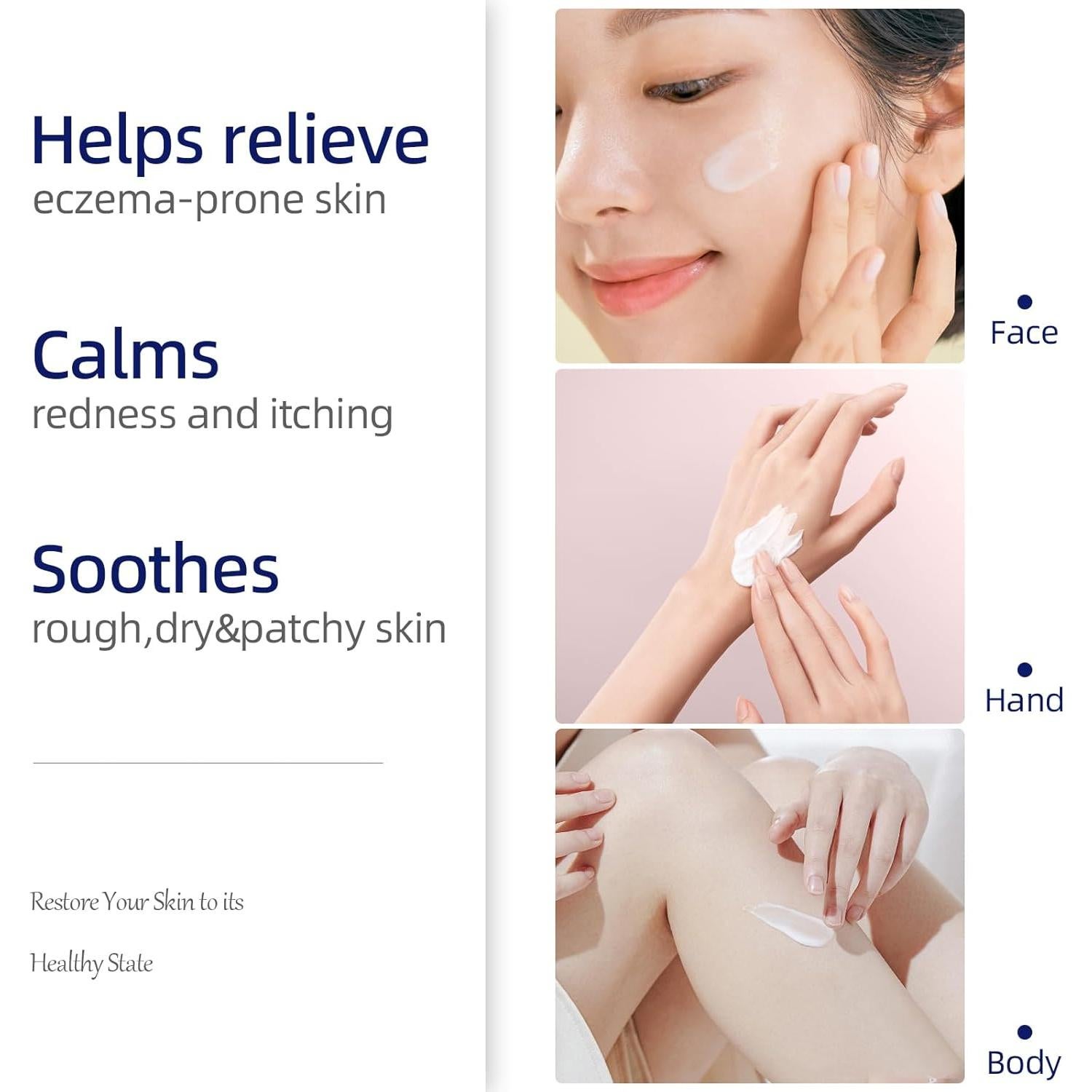 Crema Calmante para Eccema Crogooe 140g - Natural con Aloe Vera