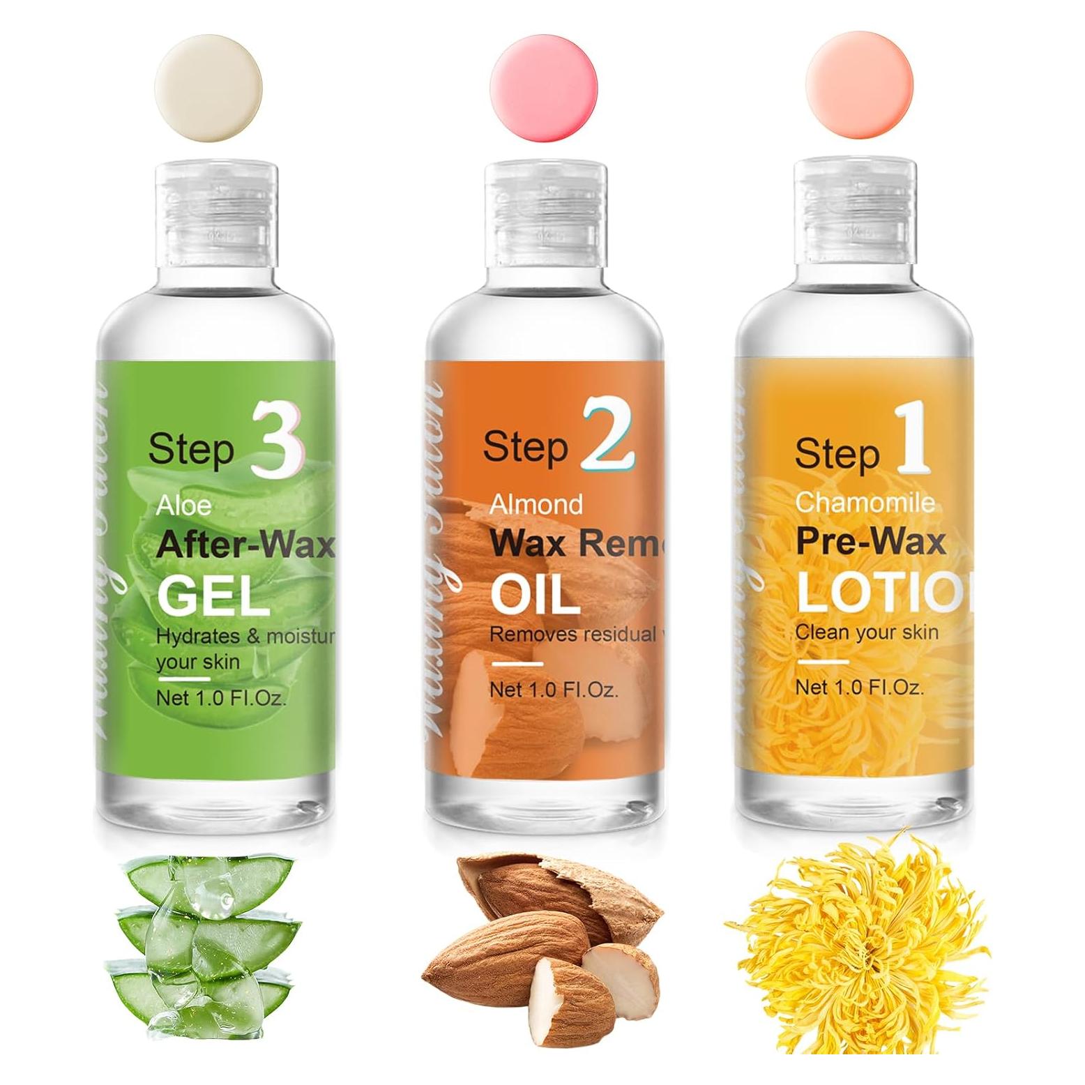 Set de Cuidado Pre y Post Depilación Seopri - 3 Botellas