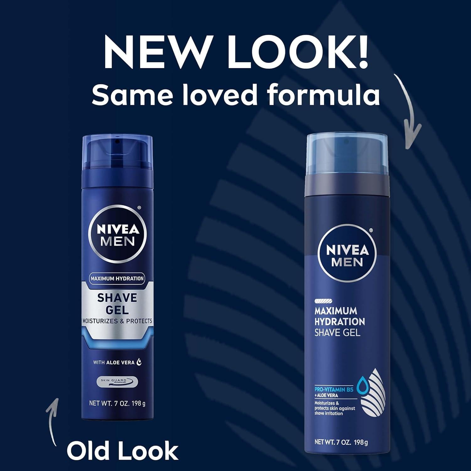 Gel de Afeitar NIVEA MEN Hidratación Máxima 3 Latas 198 g
