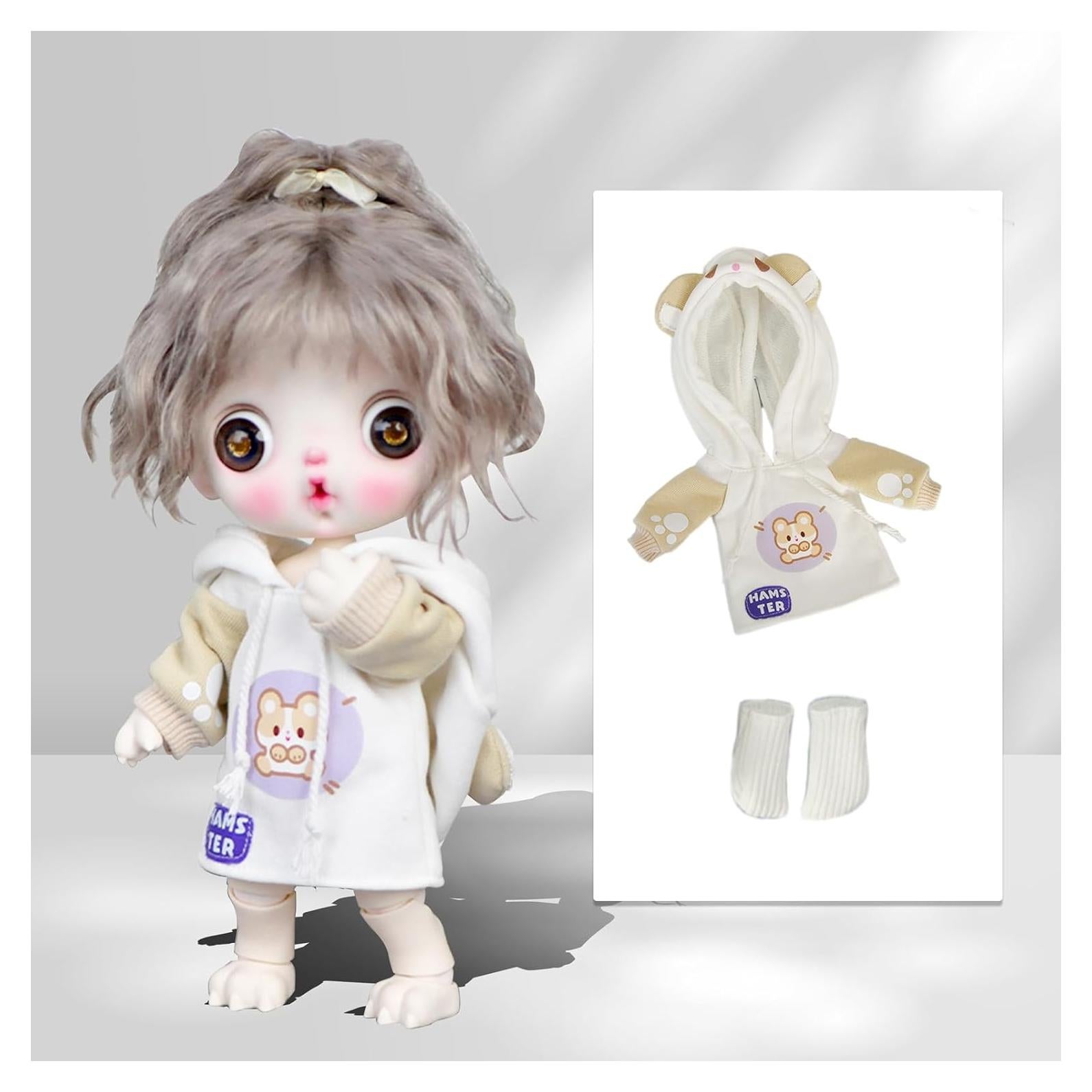 Conjunto Ropa para Muñecas YMY ob22 Beige 1/6 Estilo Animal