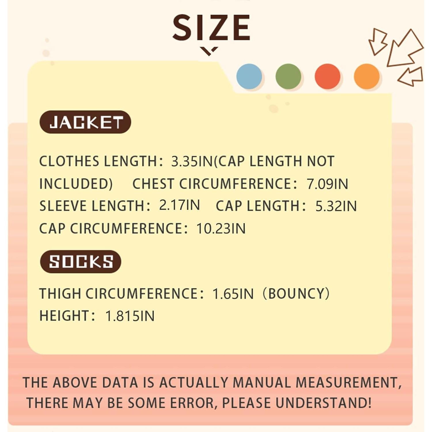 Conjunto Ropa para Muñecas YMY ob22 Beige 1/6 Estilo Animal