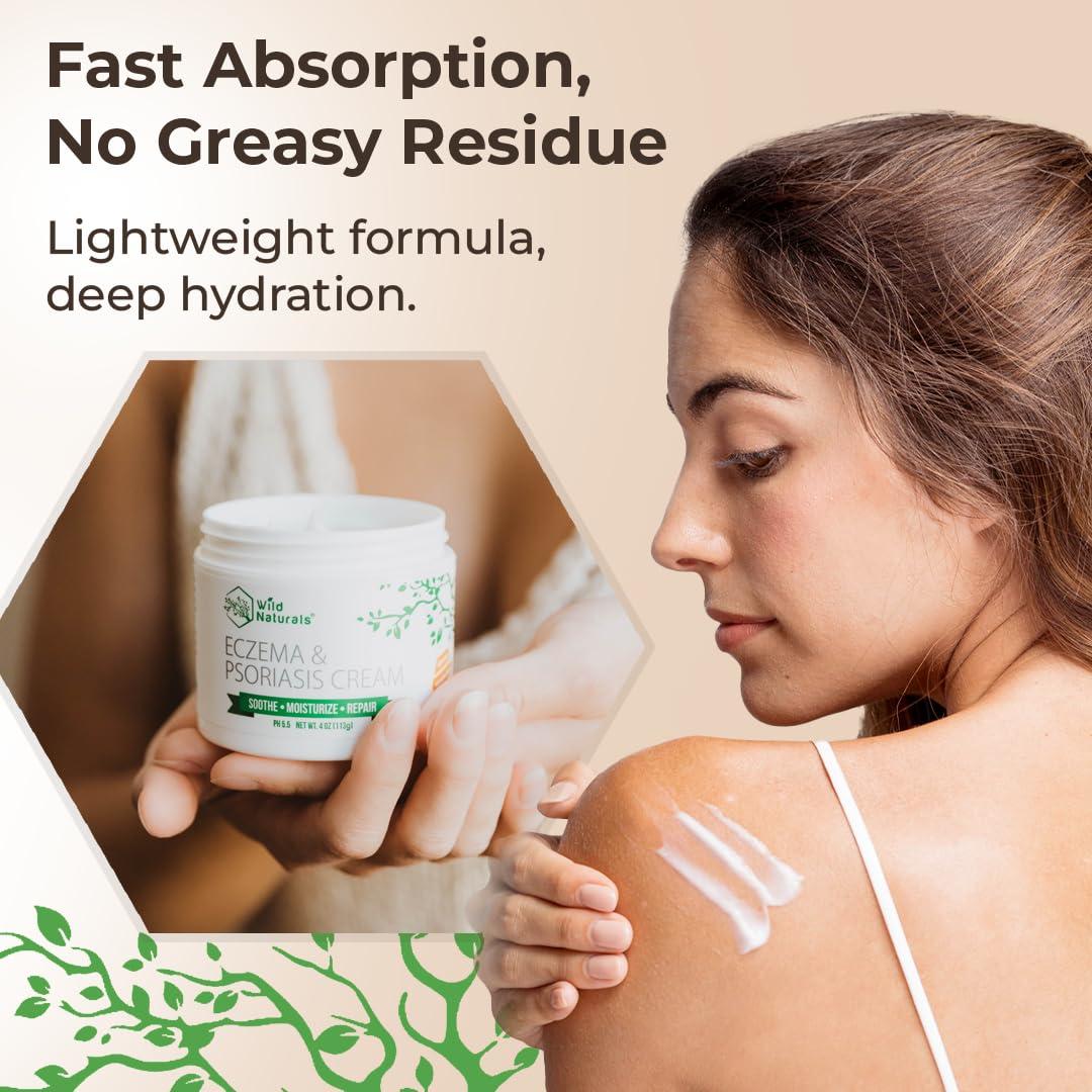 Crema Hidratante para Eczema y Psoriasis Wild Naturals 113g