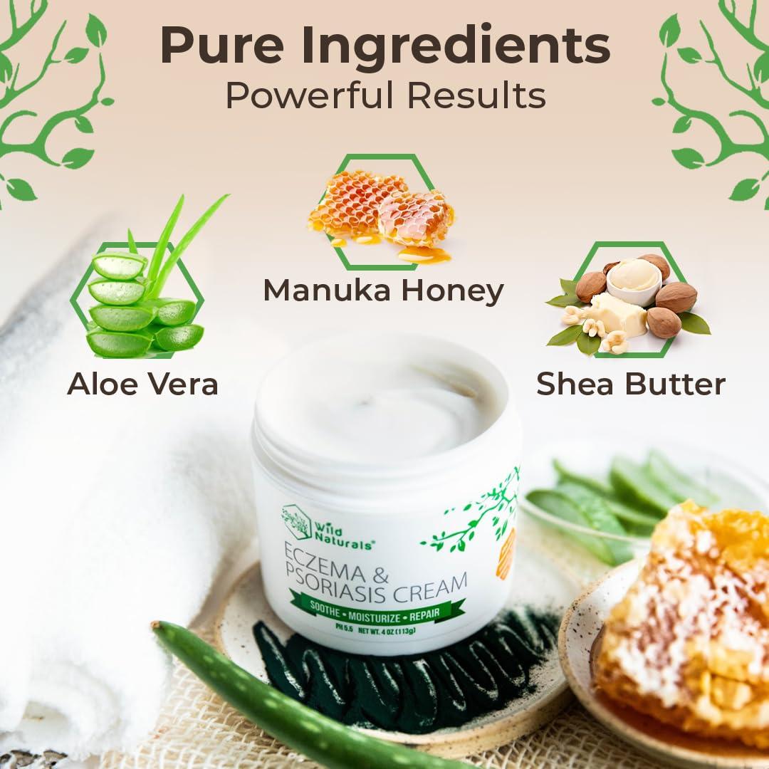 Crema Hidratante para Eczema y Psoriasis Wild Naturals 113g