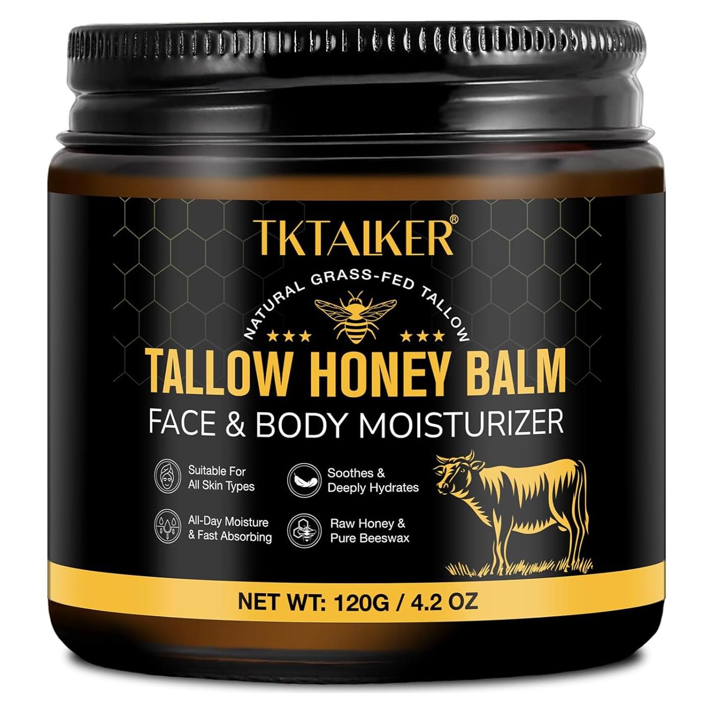 Bálsamo Hidratante de Grasa de Res TKTALKER con Miel Cruda