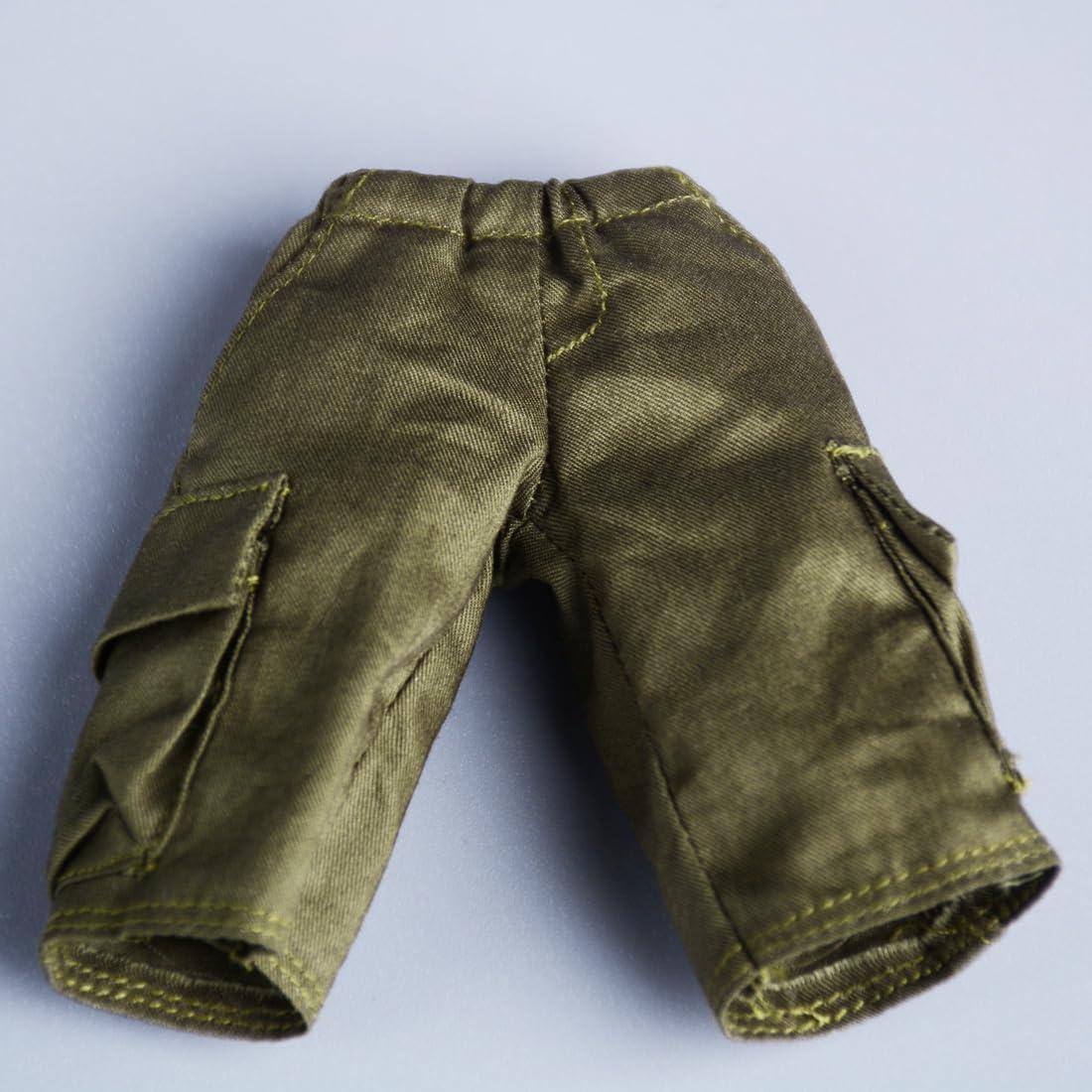 Pantalones de Trabajo Meetoget para Figura 1/12 Verde