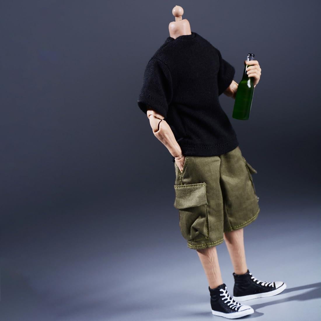 Pantalones de Trabajo Meetoget para Figura 1/12 Verde