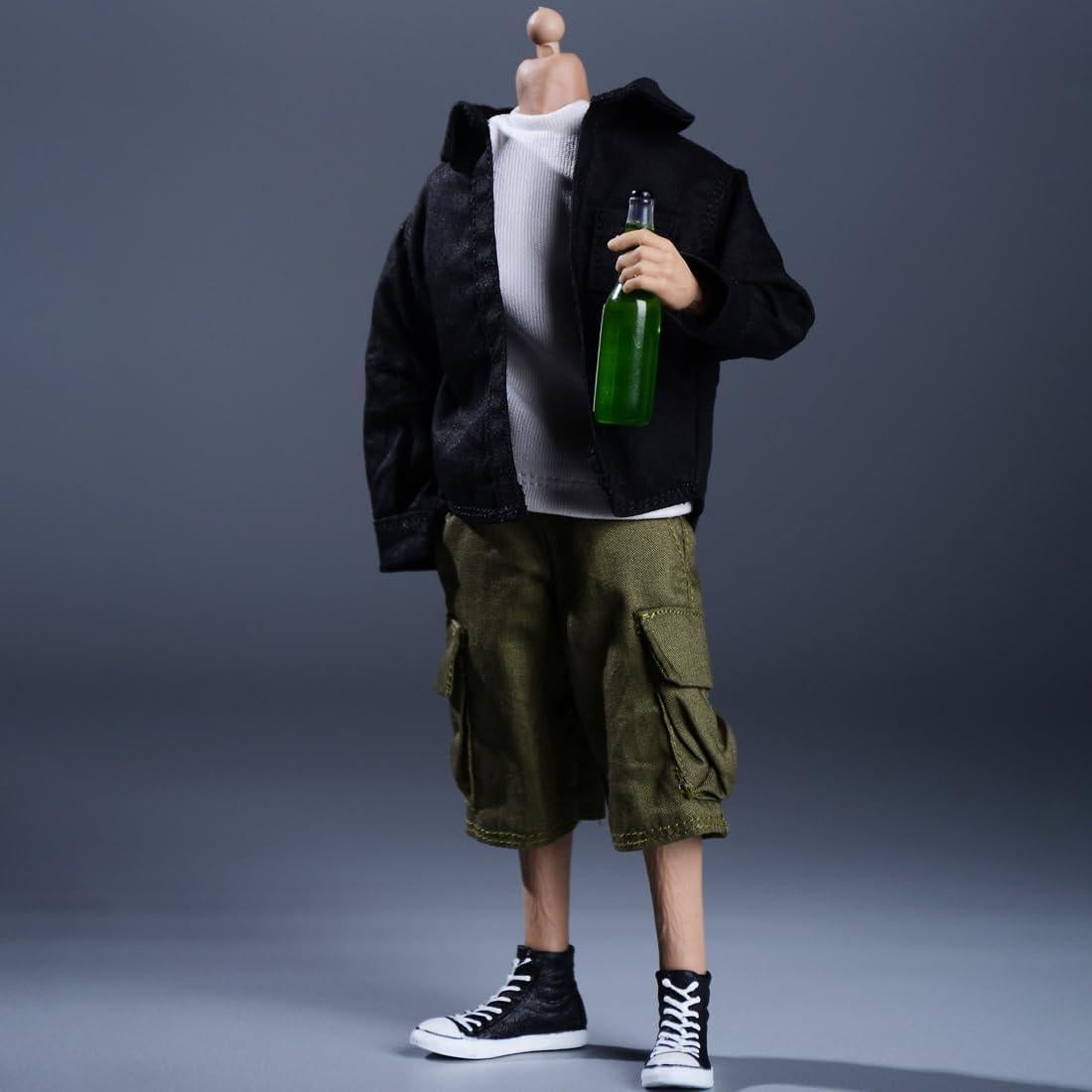 Pantalones de Trabajo Meetoget para Figura 1/12 Verde