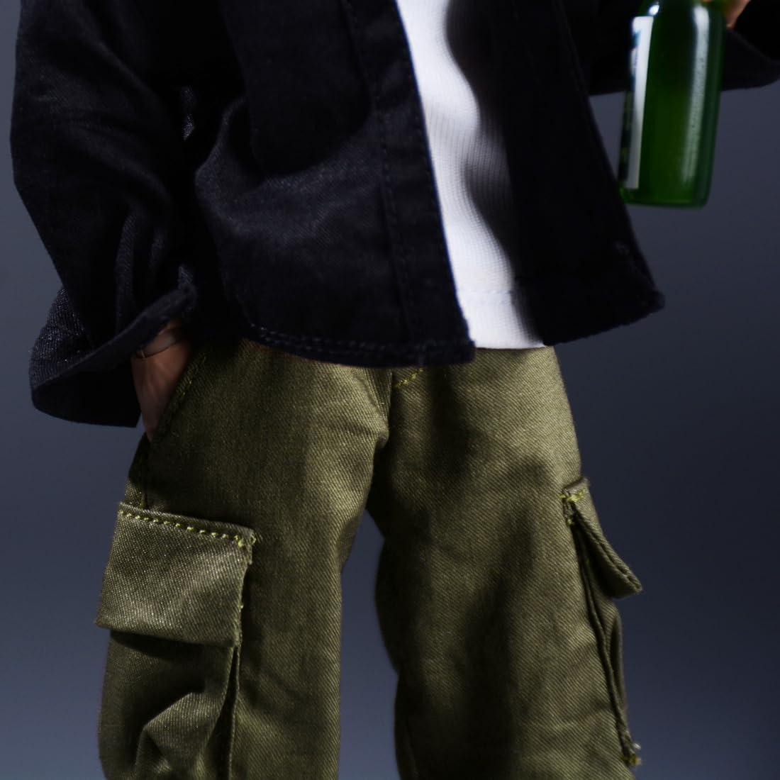 Pantalones de Trabajo Meetoget para Figura 1/12 Verde