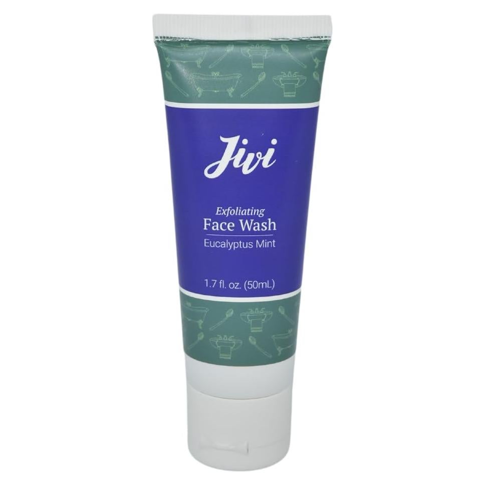 Limpiador Facial Exfoliante Jivi Menta Eucalipto 50ml Natural