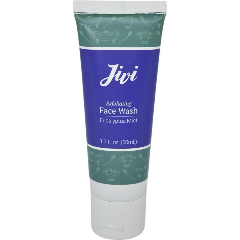 Limpiador Facial Exfoliante Jivi Menta Eucalipto 50ml Natural
