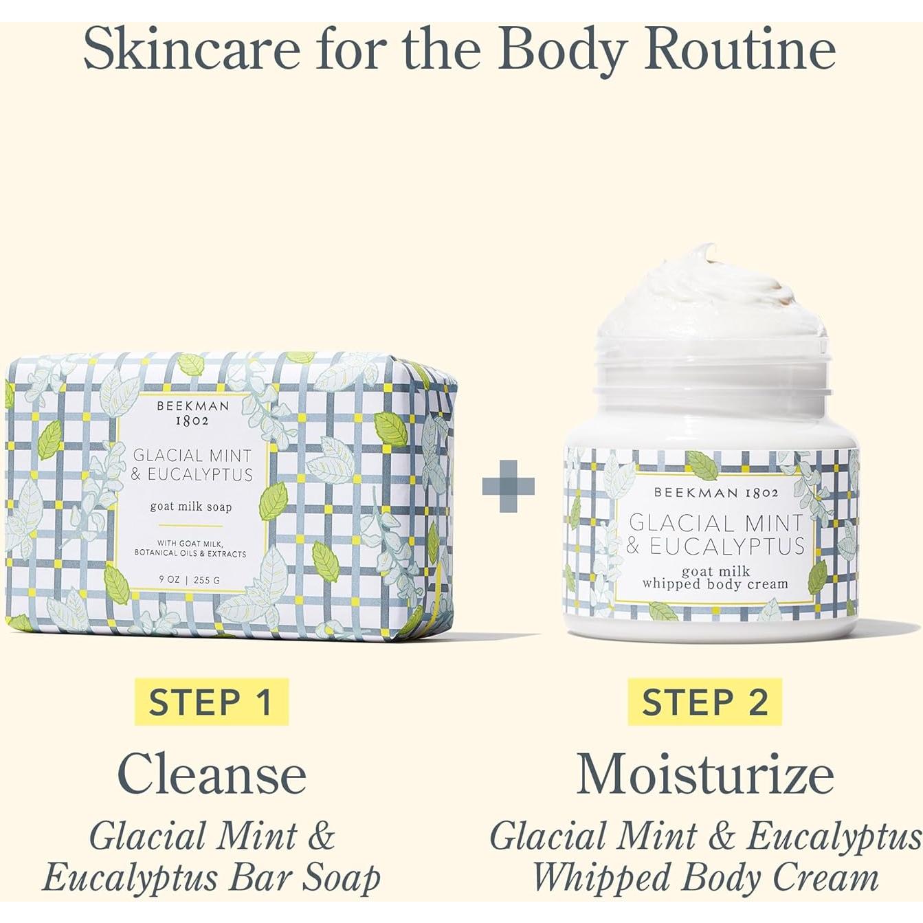 Jabón de Leche de Cabra Beekman 1802 Menta y Eucalipto 255 g - Hidratante