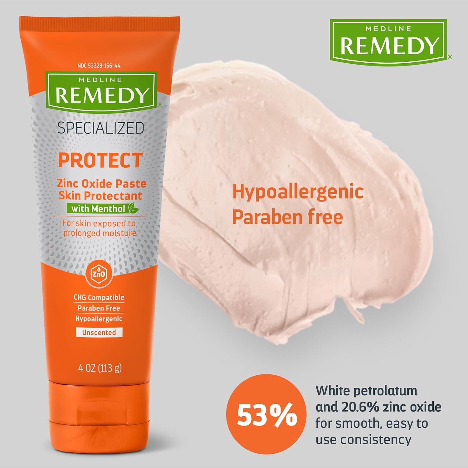 Pasta de Óxido de Zinc Medline Remedy 113.4 g - Calamina y Mentol
