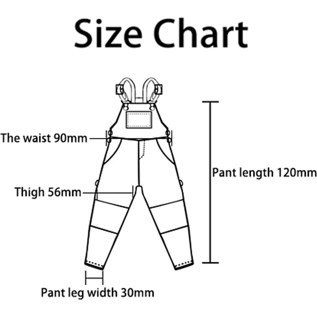 Pantalones de Trabajo para Muñeco 1/12 Meetoget PM004US