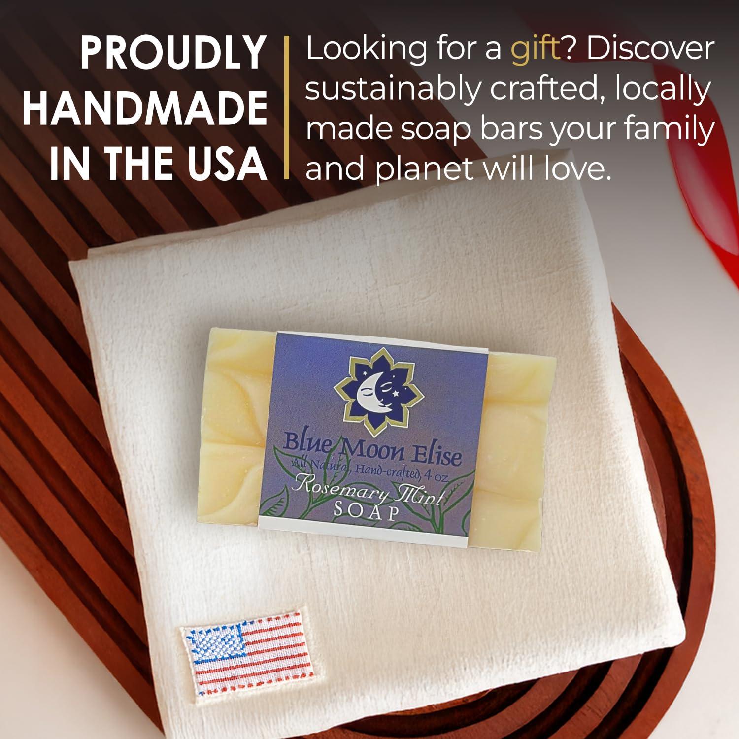 Jabón de Barra Orgánico Blue Moon Elise Romero y Menta 113g