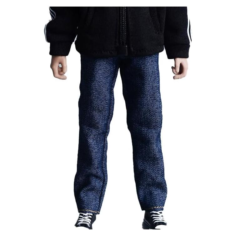 Pantalones de Mezclilla Meetoget 1/12 para Figura Masculina