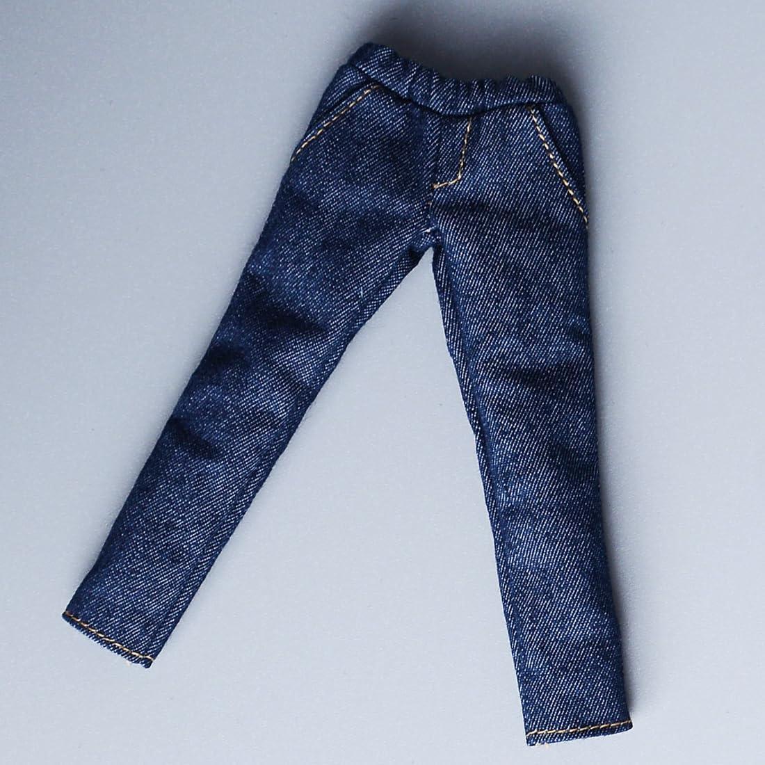 Pantalones de Mezclilla Meetoget 1/12 para Figura Masculina