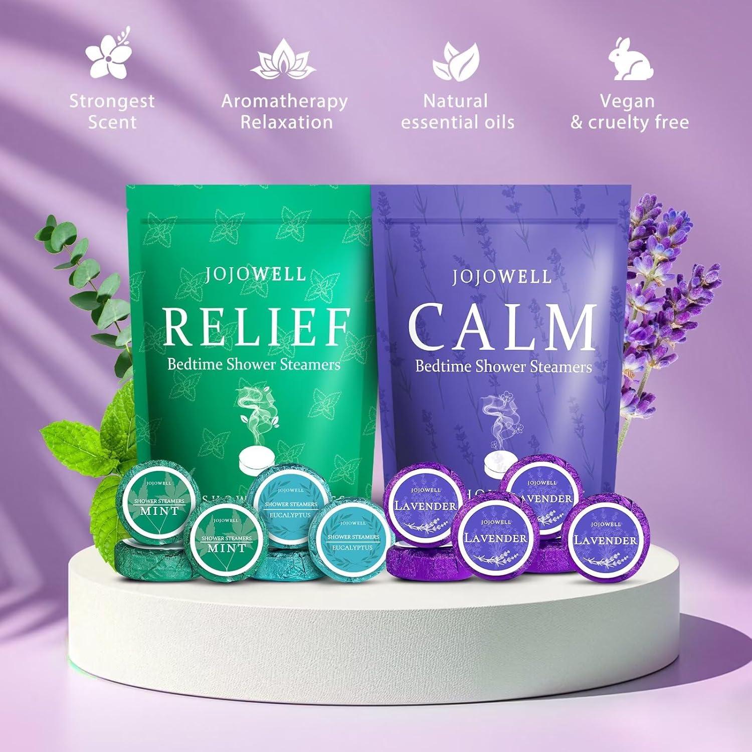 Bombas de Vapor para Ducha JoJowell - Paquete de 12 Aromaterapia