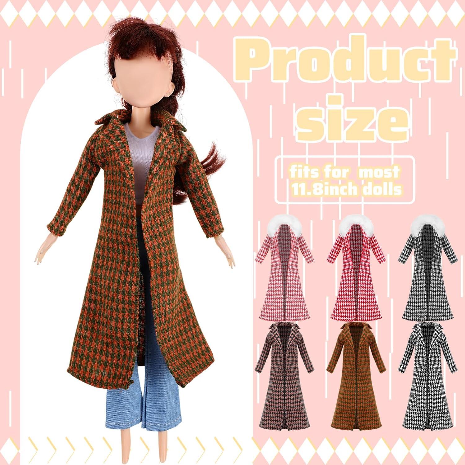 Conjunto de Ropa para Muñeca Fourluoo 30 cm 6 Piezas Retro