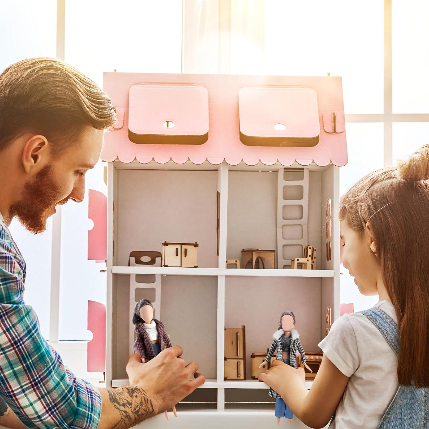 Conjunto de Ropa para Muñeca Fourluoo 30 cm 6 Piezas Retro