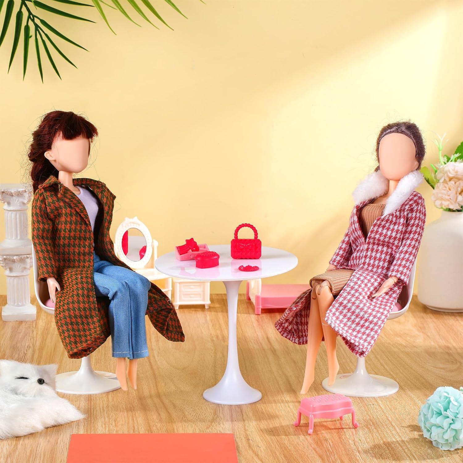 Conjunto de Ropa para Muñeca Fourluoo 30 cm 6 Piezas Retro