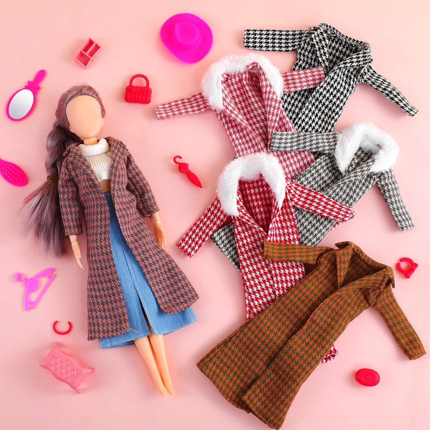 Conjunto de Ropa para Muñeca Fourluoo 30 cm 6 Piezas Retro