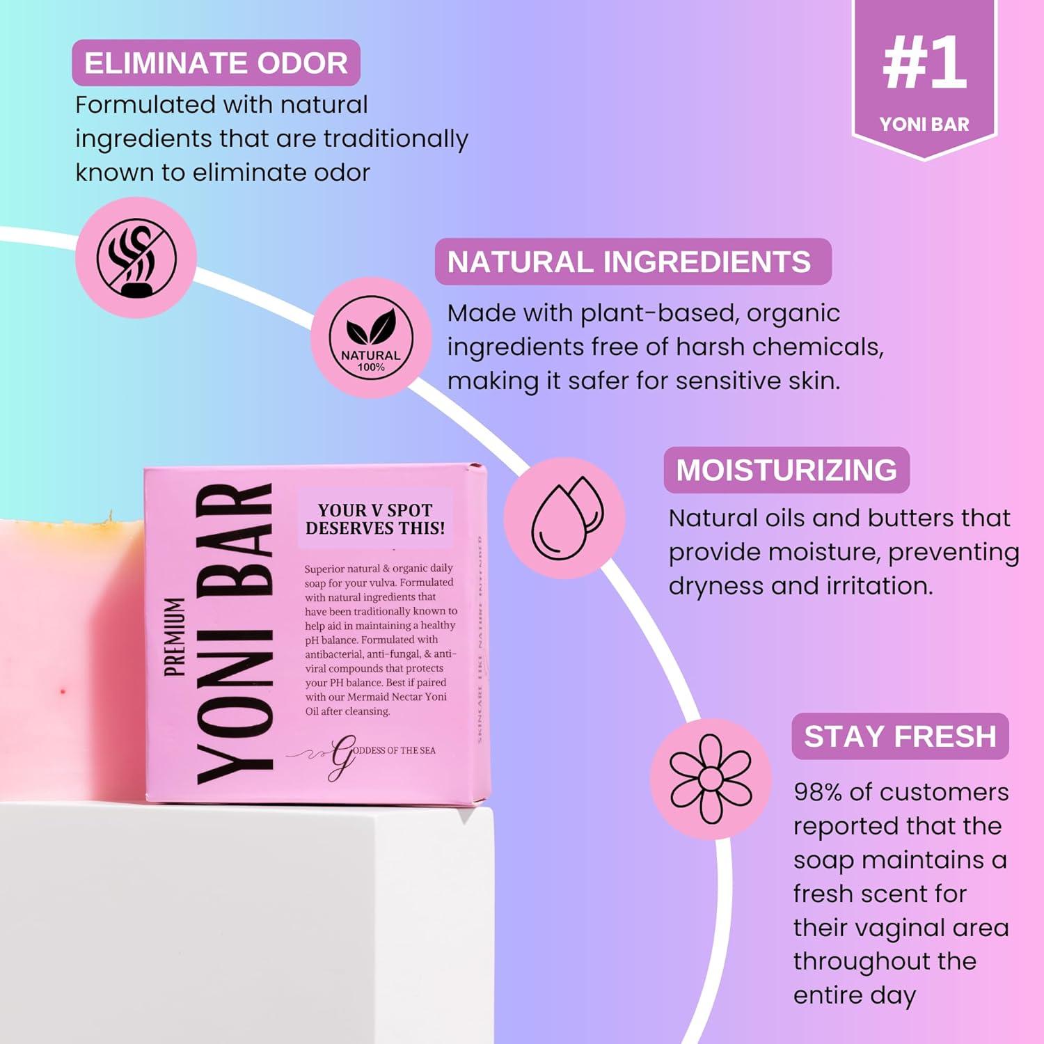 Jabón Yoni Natural Premium Goddess of The Sea 85g - Hidratante