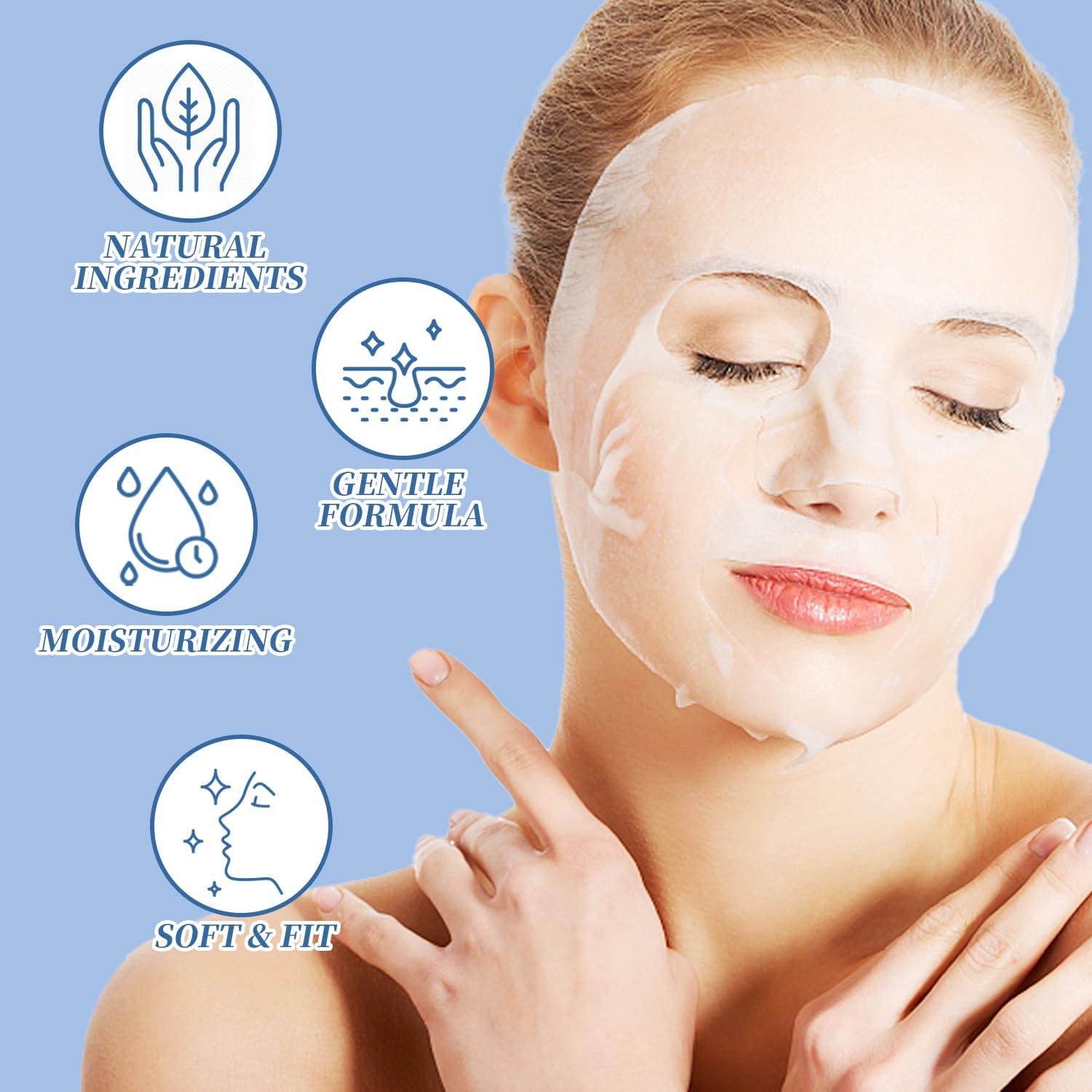 Paquete de 6 Mascarillas Faciales GUOYAOLIFU Hidratantes