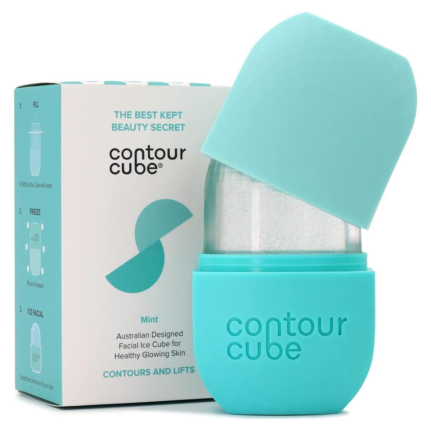 Rodillo de Hielo Facial Cubo de Contorno 180ml - Silicona BPA Free