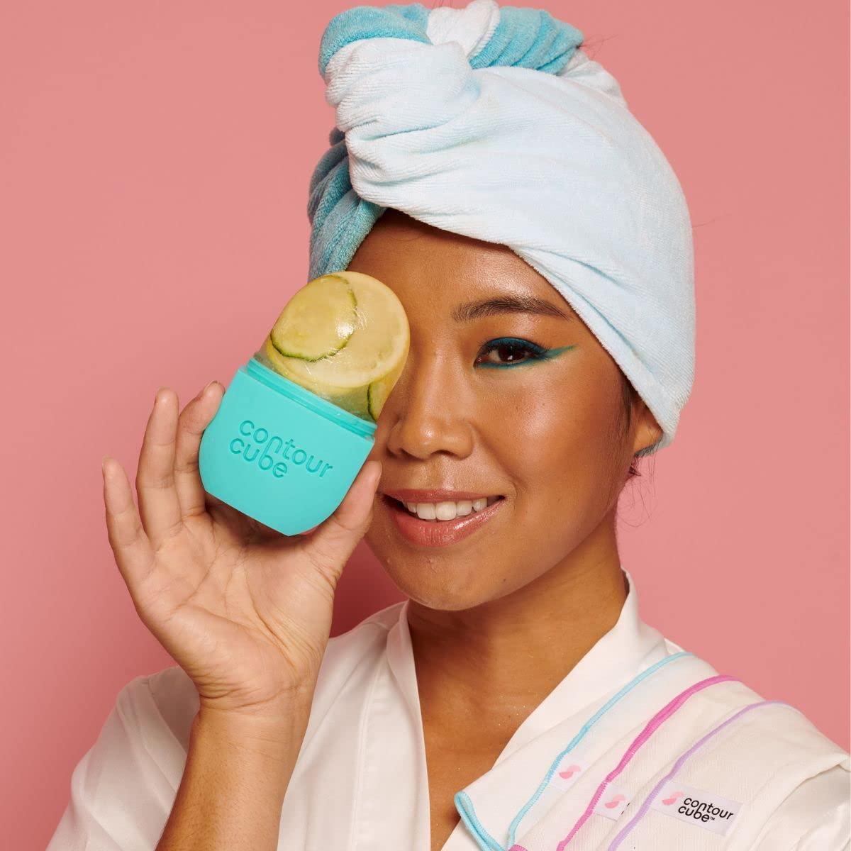 Rodillo de Hielo Facial Cubo de Contorno 180ml - Silicona BPA Free