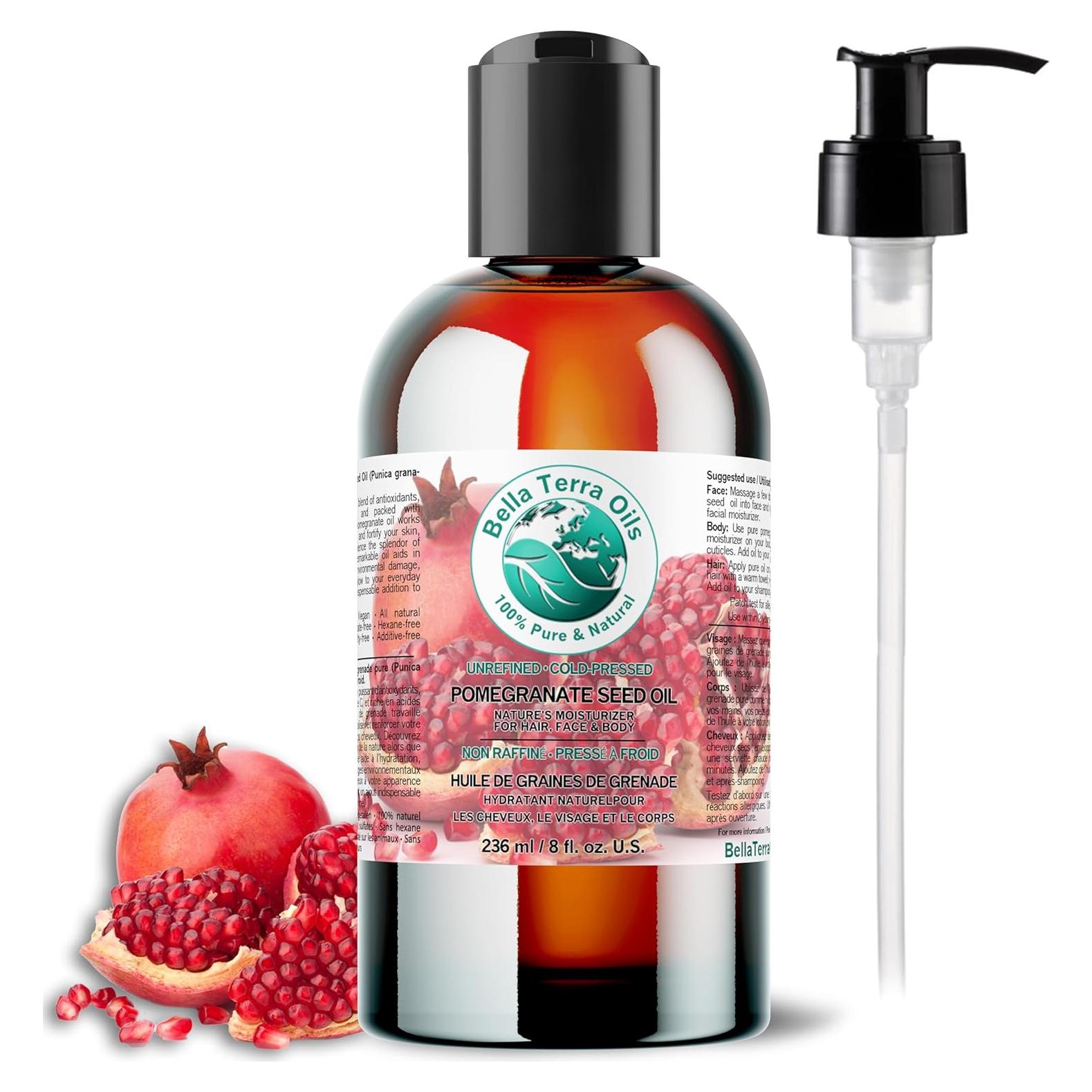 Aceite de Semilla de Granada Orgánico Bella Terra 240 ml - Hidratante