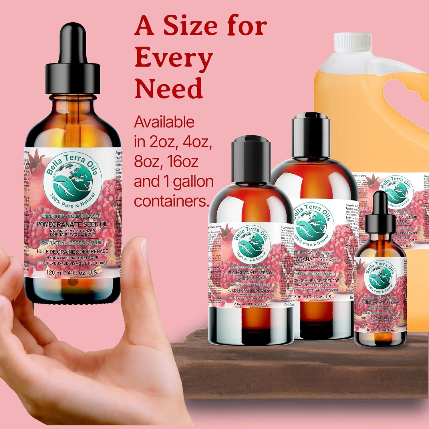 Aceite de Semilla de Granada Orgánico Bella Terra 240 ml - Hidratante