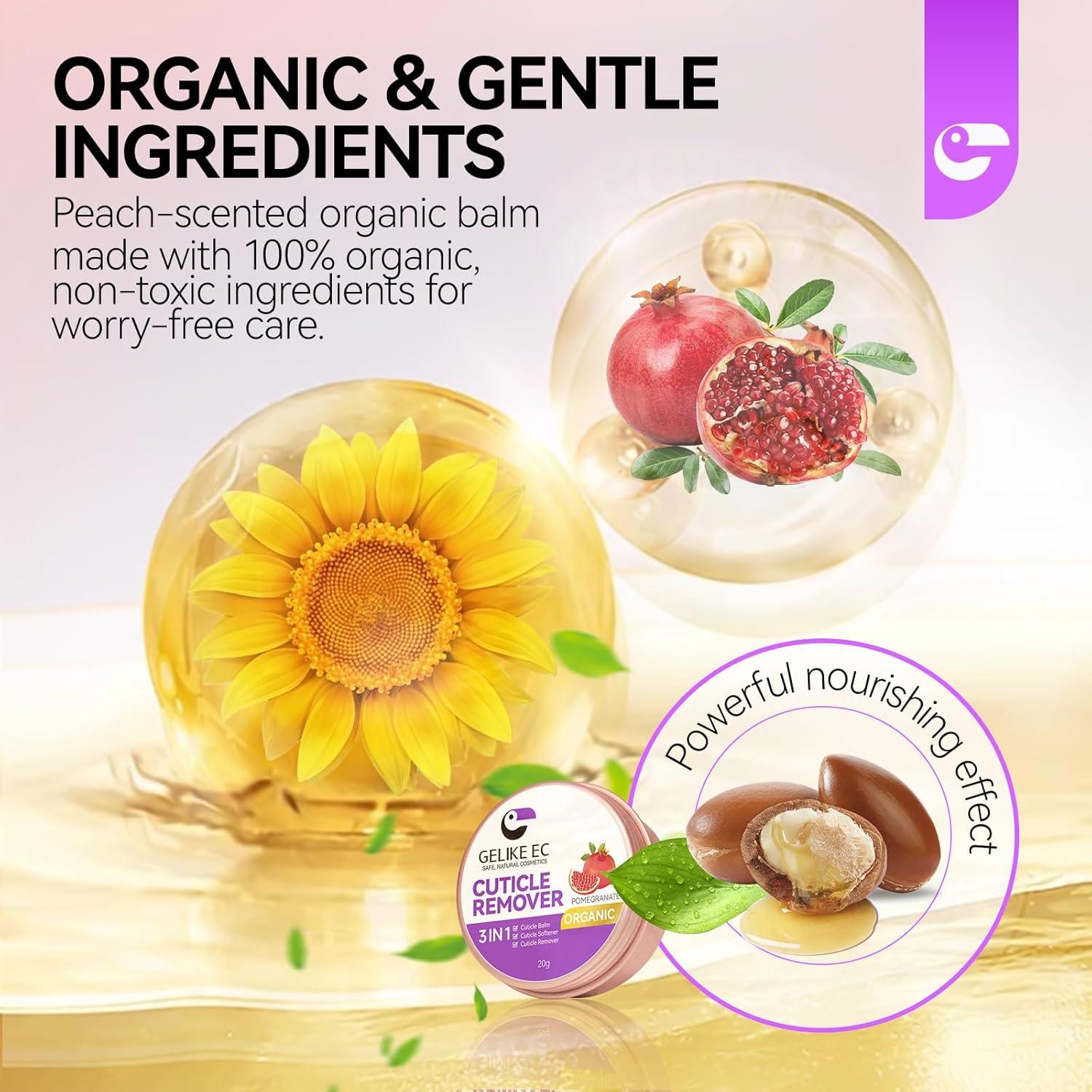 Bálsamo para Cutículas Gelike EC 3 en 1 - 21g - Granada