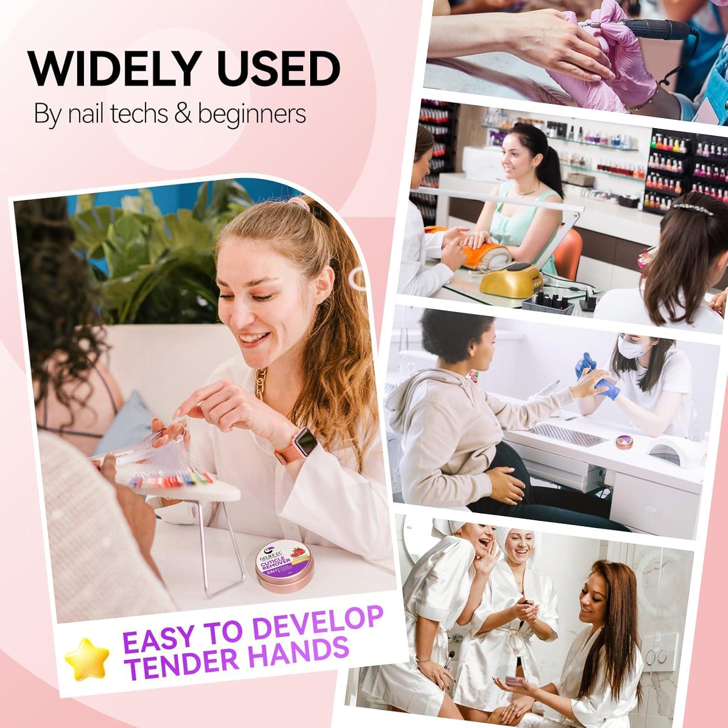 Bálsamo para Cutículas Gelike EC 3 en 1 - 21g - Granada