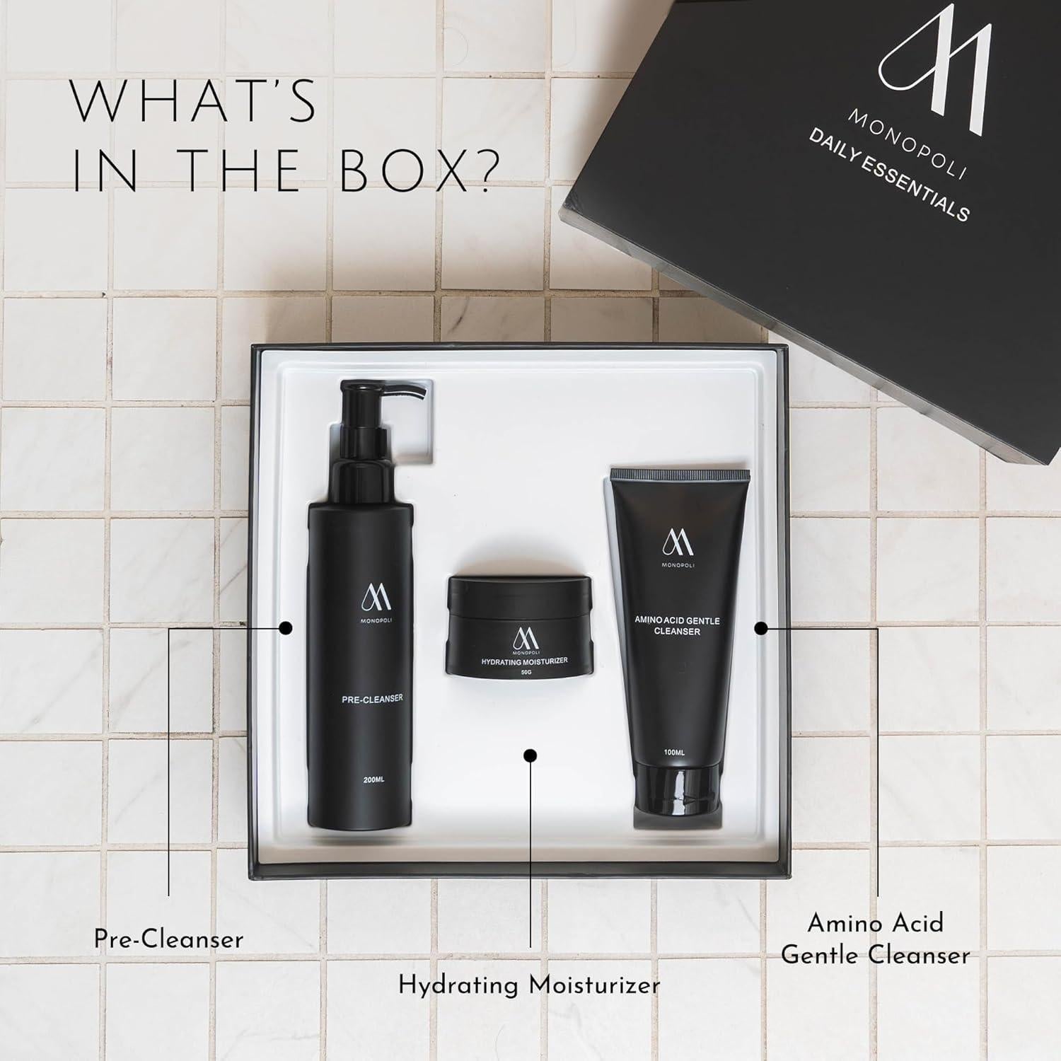 Kit de Cuidado de la Piel Monopoli Skin - 3 Piezas Hidratantes
