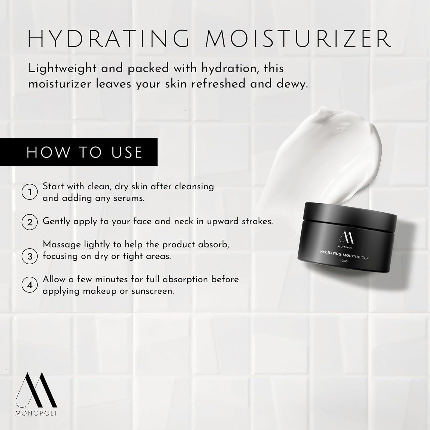 Kit de Cuidado de la Piel Monopoli Skin - 3 Piezas Hidratantes