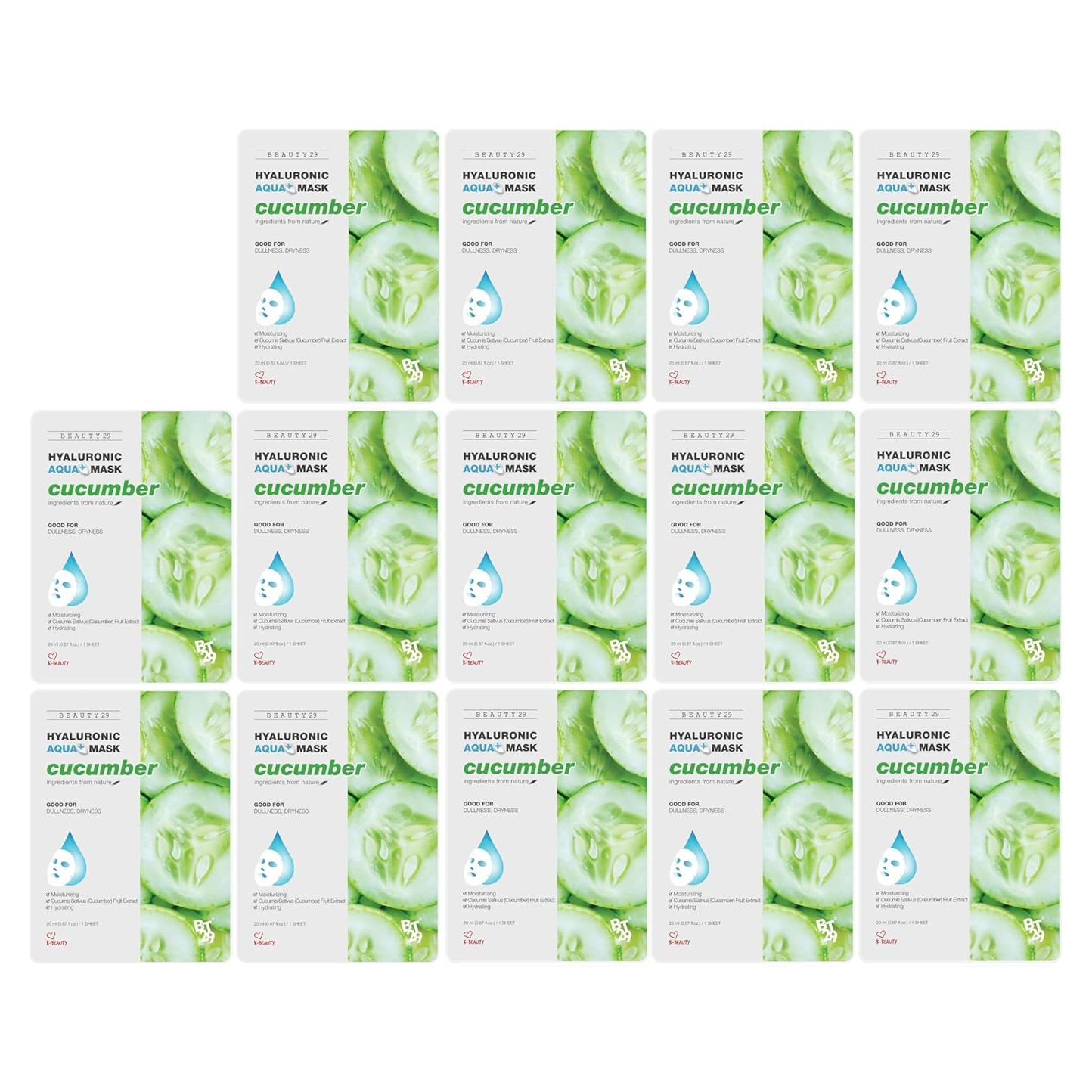 Máscaras Faciales Aqua Hialurónica Plus Beauty29 - 14 Hojas