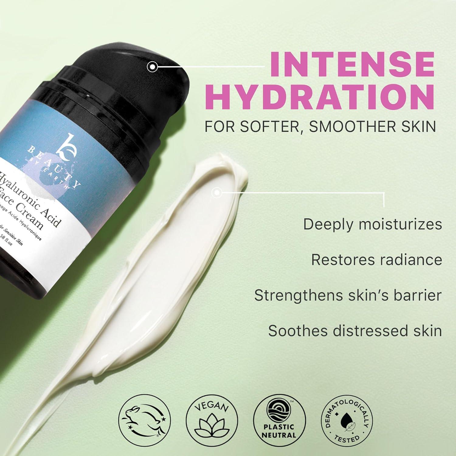 Hidratante Facial Ácido Hialurónico Beauty by Earth 85g