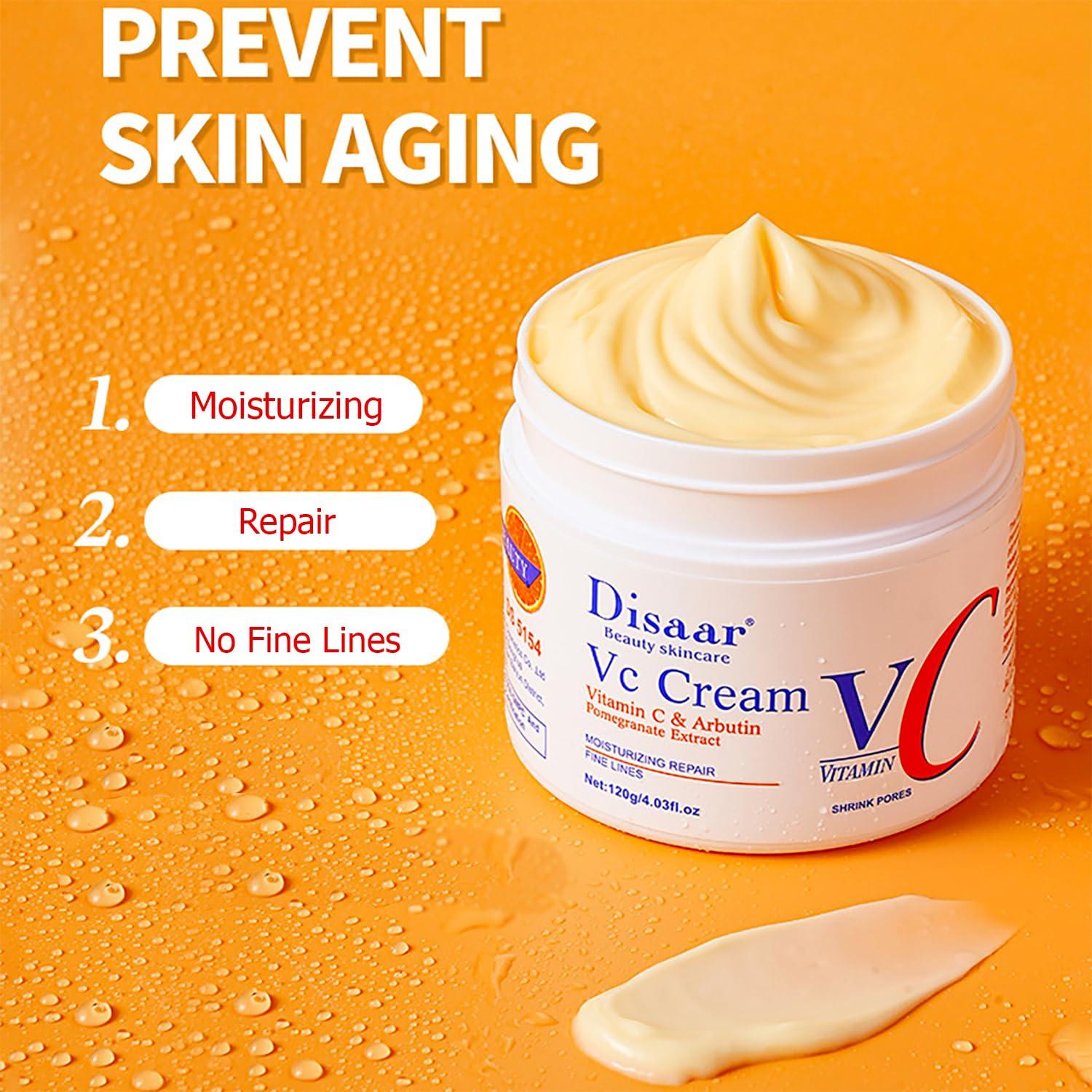 Crema Hidratante Reparadora Disaar 120g Vitamina C Arbutina