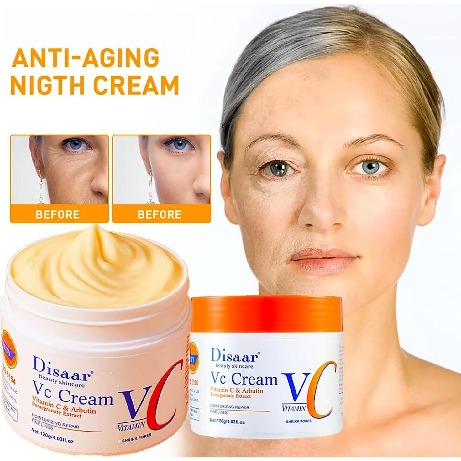 Crema Hidratante Reparadora Disaar 120g Vitamina C Arbutina