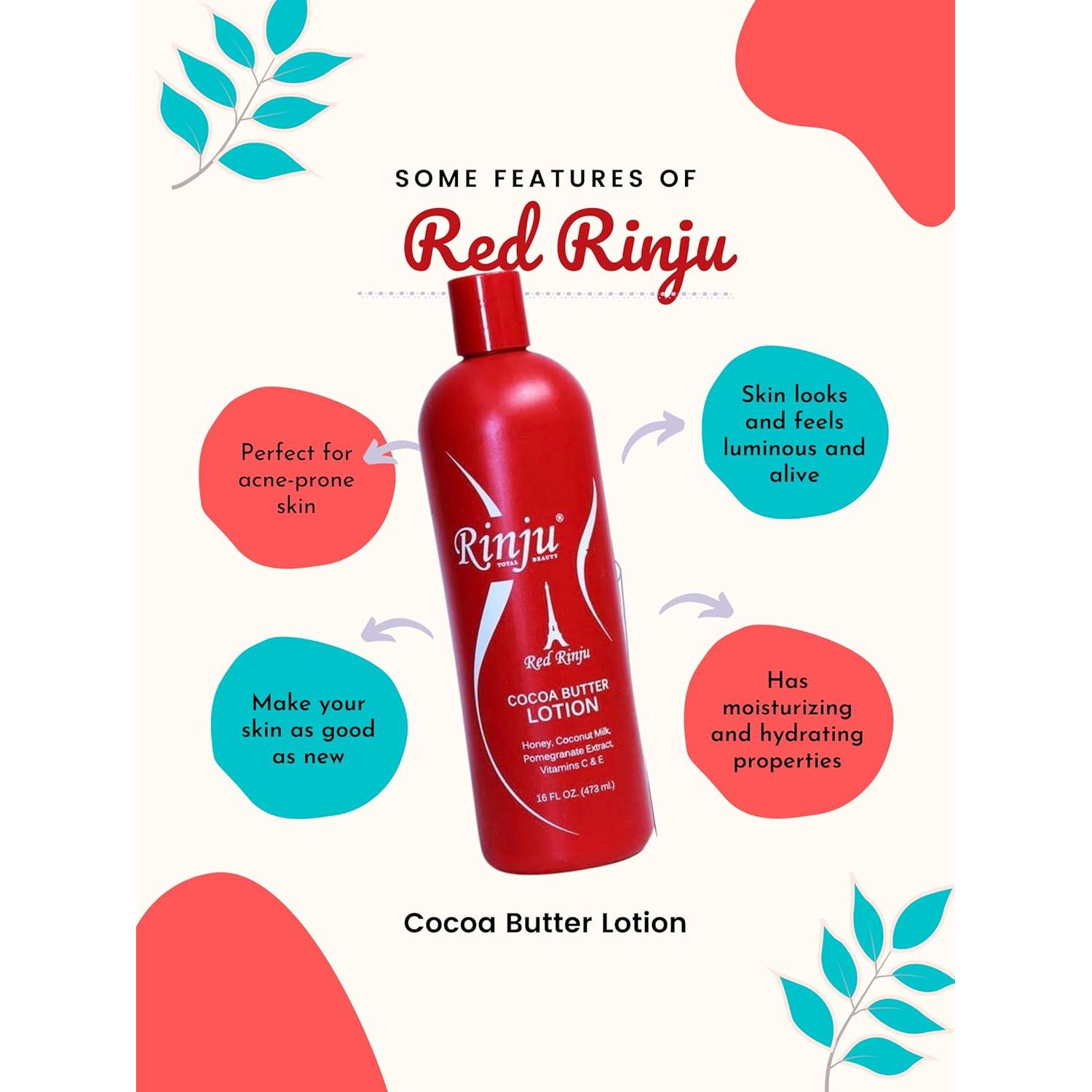 Loción Hidratante de Manteca de Cacao Rinju 453 g - Unisex